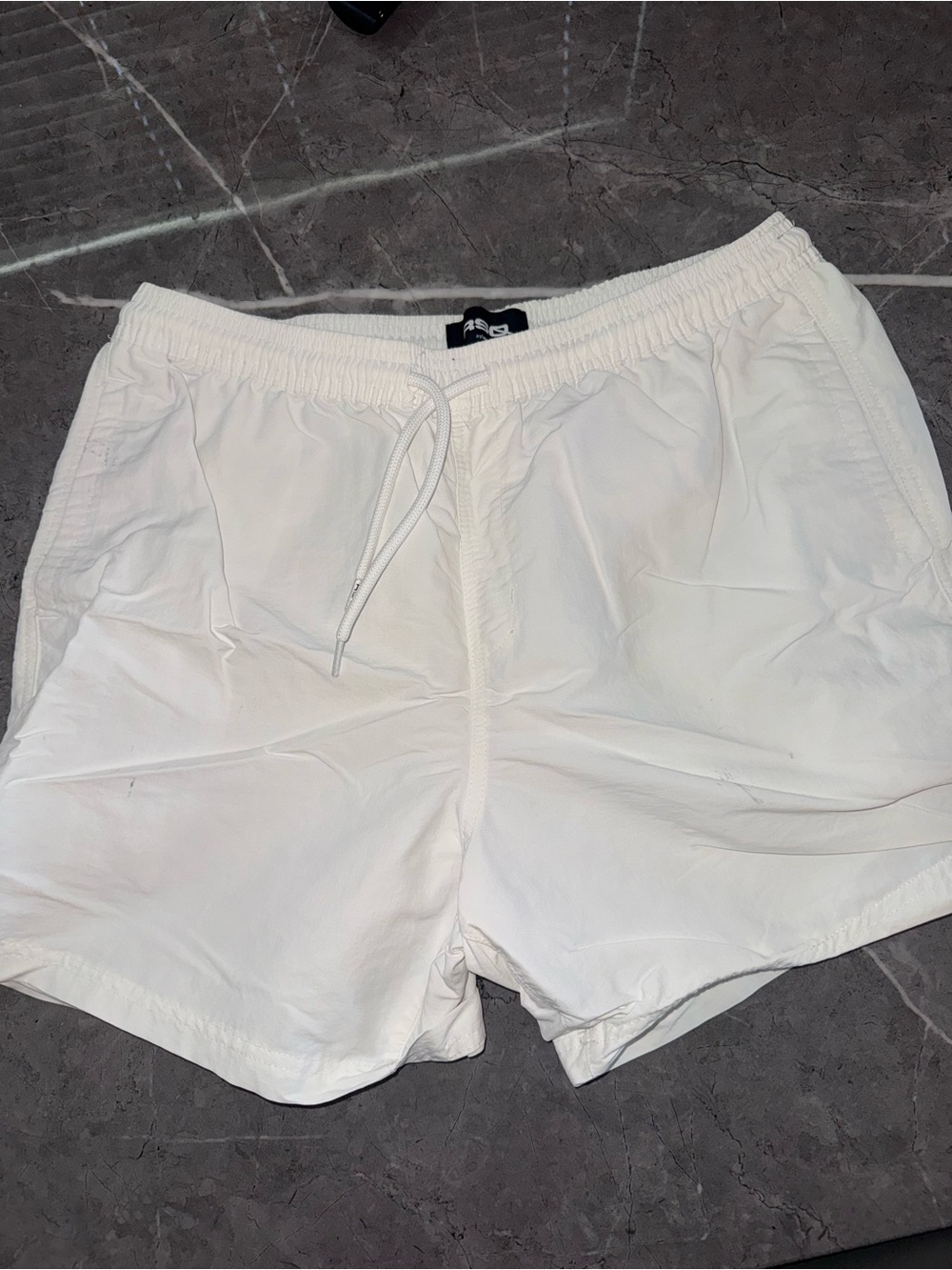 Tilly's White Elastic Drawstring Hybrid Shorts